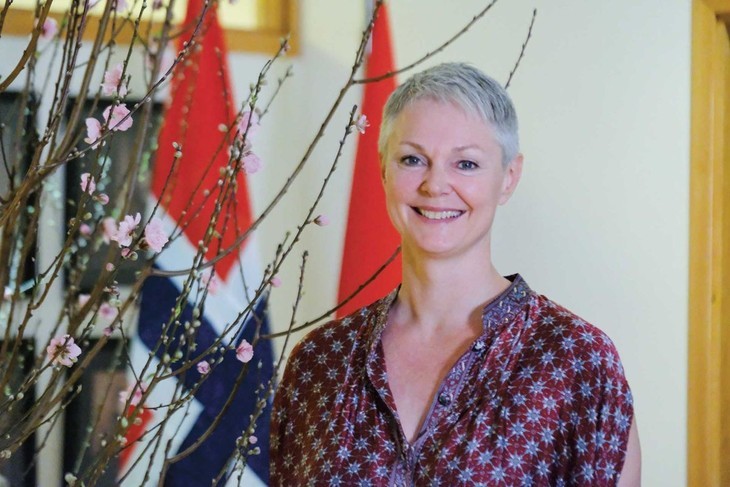 Hilde Solbakken, l’ambassadrice de Norvège au Vietnam. Photo : baoquocte.vn 