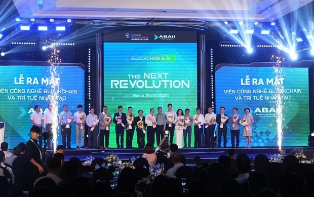L'Académie vietnamienne de la blockchain et de l'innovation en IA (ABAII) a fait ses débuts le 24 avril. Photo: https: nhandan.vn
