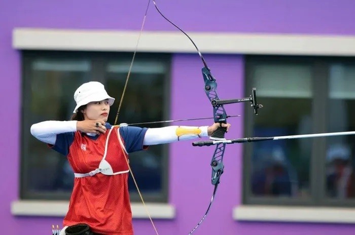 Dô Thi Anh Nguyêt a participé aux JO de Tokyo 2020. Photo : TV.