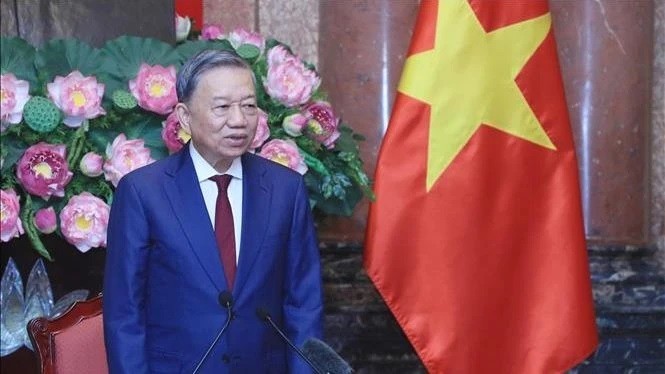 Le Secrétaire général du Comité central du PCV et Président vietnamien, To Lam. Photo : VNA.