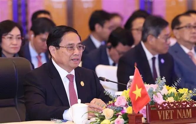 Le Premier ministre Pham Minh Chinh lors du 10e Sommet de l’ACMECS. Photo : VNA.