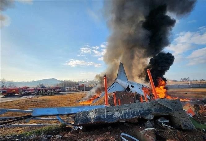 Sur les lieux du drame. Photo : Yonhap/VNA. 