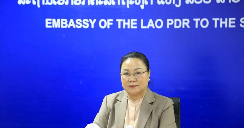 L'ambassadrice du Laos au Vietnam. Photo : VNA. 