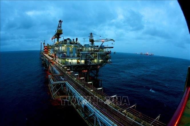 Au champ pétrolier de Bach Ho de Vietsovpetro (Photo : VNA) 