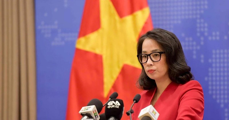 La porte-parole du ministère vietnamien des Affaires étrangères Pham Thu Hang. Photo : VNA. 