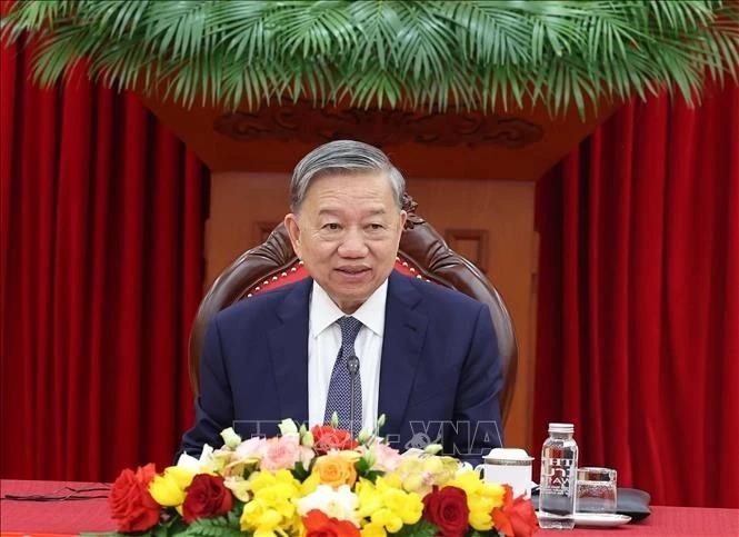 Le secrétaire général du Parti Vietnam To Lam. Photo : VNA 