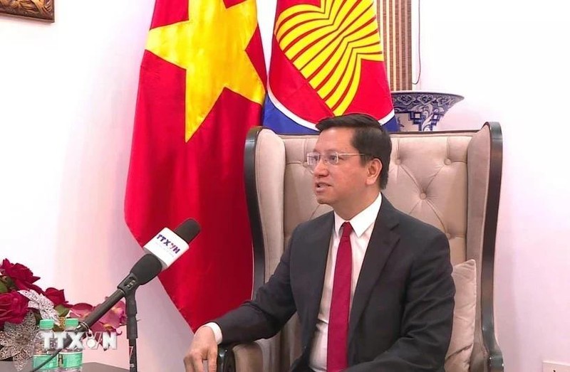 Ambassadeur du Vietnam en Inde, également accrédité au Népal et au Bhoutan Nguyen Thanh Hai. Photo: VNA 