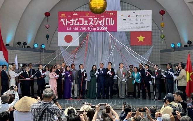 Vue de la cérémonie d’ouverture du Festival Vietnam au Japon 2024. Photo : VNA.