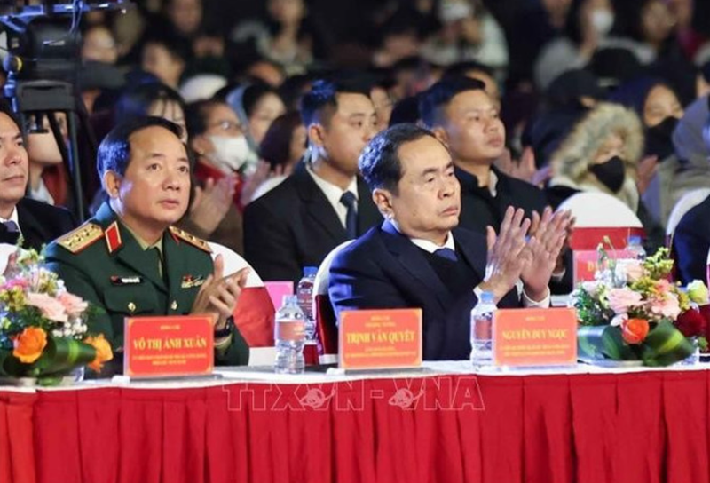 Le président de l’Assemblée nationale (AN), Trân Thanh Mân à l'événement. Photo: VNA