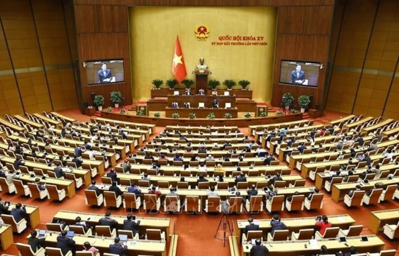 Séance de l'Assemblée nationale. Photo : VNA.