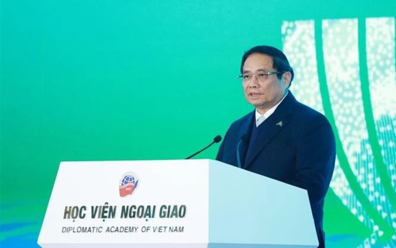 Le Premier ministre Pham Minh Chinh lors de l'événement. Photo: VNA