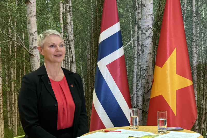 Ambassadrice de Norvège au Vietnam, Hilde Solbakken. Photo: congthuong