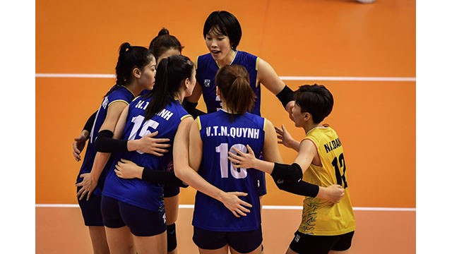 L’équipe vietnamienne de volleyball féminin. Photo : AVC.