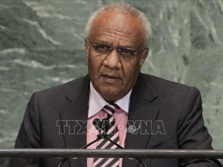 Sato Kilman, Premier ministre du Vanuatu. Photo : Reuters/VNA.