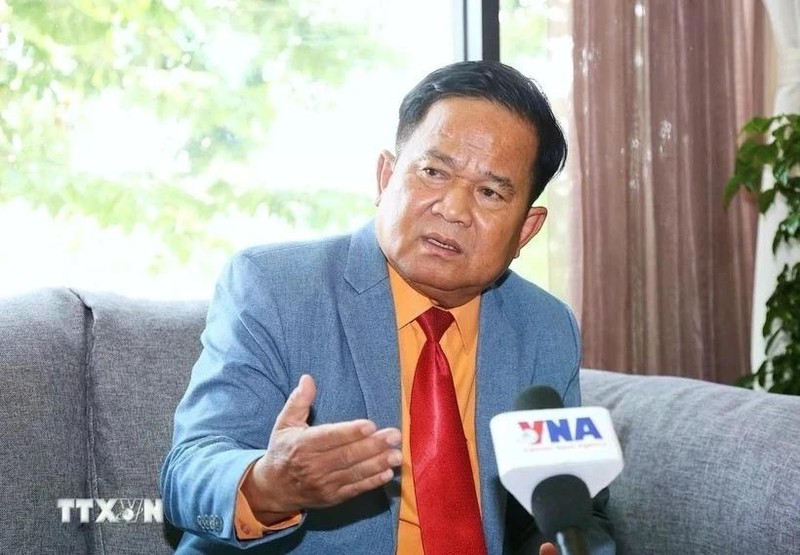 Khieu Kola, rédacteur en chef de la chaîne de télévision CNC du Royal Group et conseiller principal du président du Club des journalistes cambodgiens. Photo : VNA Khieu Kola, rédacteur en chef de la chaîne de télévision CNC du Royal Group et conseiller principal du président du Club des journalistes cambodgiens. Photo : VNA.