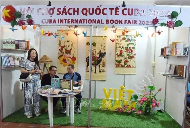 Le stand du Vietnam lors de la foire. Photo : VNA.