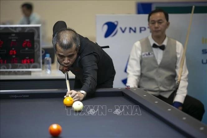 Le joueur de billard Trân Quyêt Chiên. Photo : VNA. 