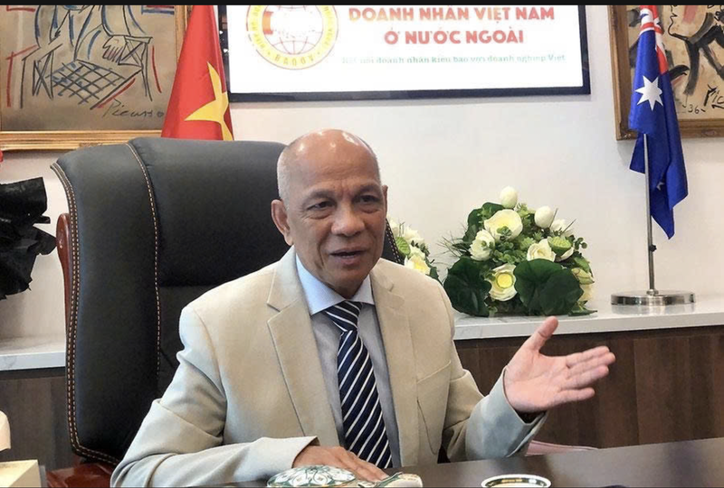 L’homme d’affaires d’origine vietnamienne, Nguyên Hông Huê, un Vietnamien d’Australie, président de l'Association des Entrepreneurs vietnamiens à l'Étranger (BAOOV), membre du Comité central du Front de la Patrie du Vietnam. Photo: fournie par l'intéressé