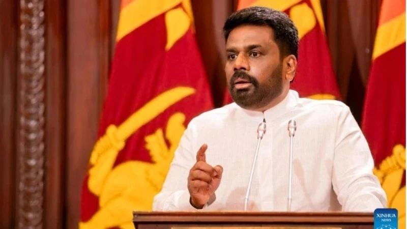 Le Président du Sri Lanka, M. Anura Kumara Dissanayaka. Photo : Xinhua.