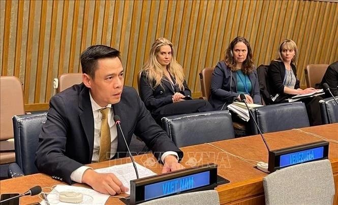 L’ambassadeur Dang Hoang Giang, chef de la Mission permanente du Vietnam auprès de l’ONU. Photo : VNA. 