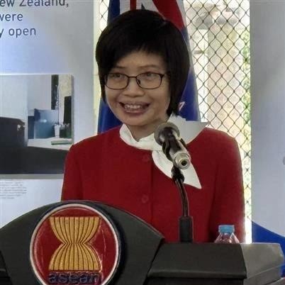 L'ambassadrice Tôn Thi Ngoc Huong, cheffe de la Mission permanente du Vietnam auprès de l'ASEAN. Photo : VNA.