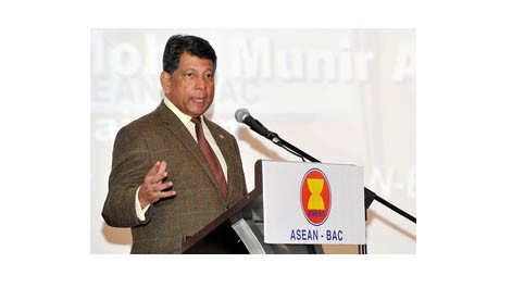 Le président de l'ASEAN-BAC Mohd Munir Abdul Majid. Photo: ssig.gov.my.