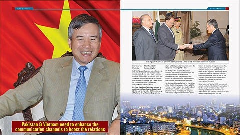 L'article publié sur le magazine pakistanais des relations extérieures "Diplomatic Focus". Photo: tgnv.com.vn.
