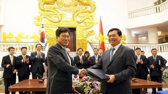 La conclusion de l'Accord de libre-échange Vietnam - République de Corée. Photo: NDEL.