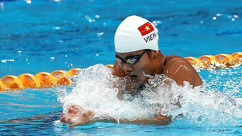 La nageuse Nguyên Thi Anh Viên, l'un des brillants sportif vietnamiens. Photo: Hai Dang/NDEL.