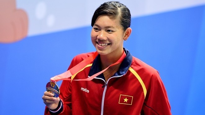 Anh Viên est désormais le sportif vietnamien ayant remporté le plus de titres dans une même édition des SEA Games. Photo: VNA.
