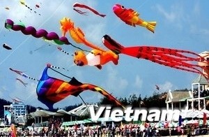 Le 5e festival international de cerf-volant s'est terminé dimanche dans la ville côtière de Vung Tau, province de Ba Ria –Vung Tau (Sud). Photo : VNA