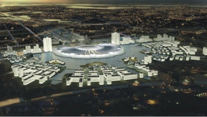 Le future Centre national des foires et des expositions. Photo: cand.com.vn.