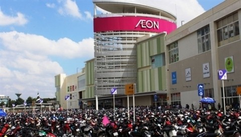 La construction du centre commercial Aeon Binh Duong Canary a été financée par le groupe japonais Aeon. Photo: NDEL.