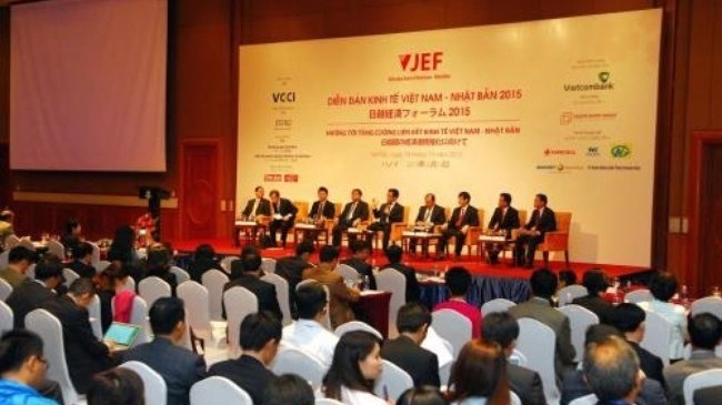 Le Forum économique Vietnam - Japon 2015 a lieu le 14 octobre, à Hanoi. Photo: VNA.