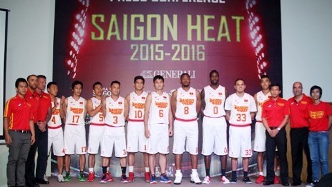 Le club de basket-ball professionnel du Vietnam Saigon Heat. Photo: VNA.