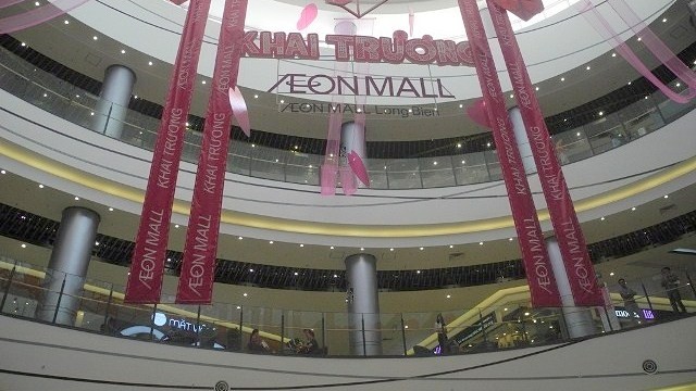 Centre commercial Aeon Mall Long Biên. Photo: VTV.