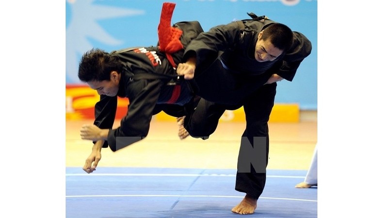 Sportifs vietnamiens aux 25es SEA Games, tenus au Laos. Photo: VNA.