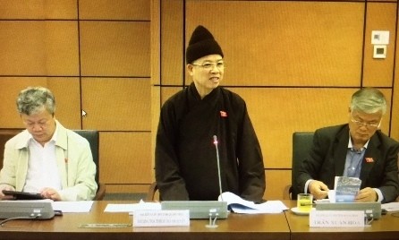 Le bonze Thich Thanh Quyêt, député de la province de Quang Ninh. Photo: VGP.