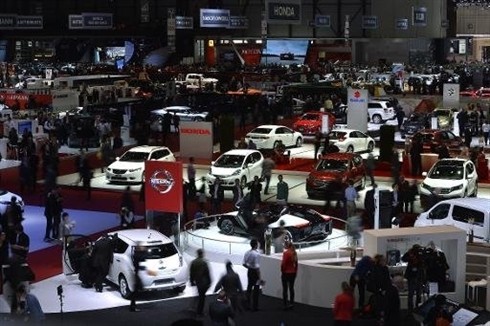 Le Salon de l'automobile de Genève, en Suisse.