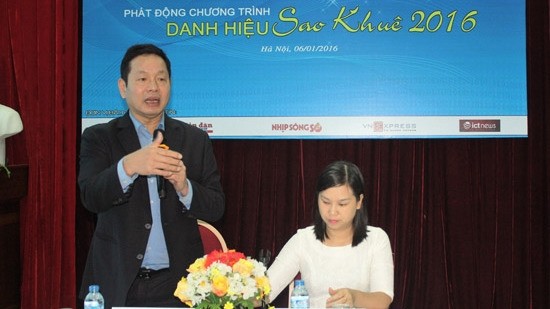 Truong Gia Binh, président de la VINASA s’exprime à la cérémonie de lancement. Photo : VGP.