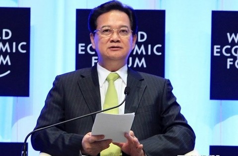 Le Premier Ministre Nguyên Tân Dung participe au WEF. Photo : Duc Tam/VNA 