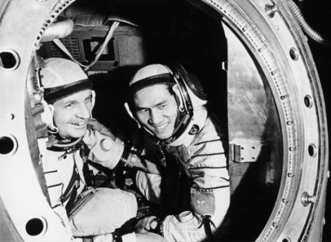 Les cosmonautes Pham Tuân et Gorbatko.