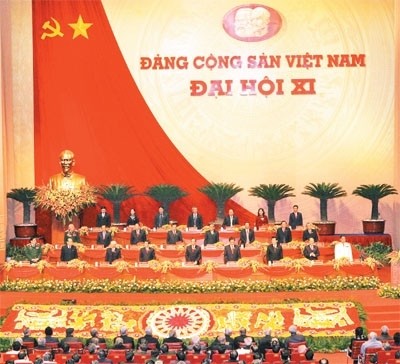 Vue générale du XIe Congrès du Parti communiste du Vietnam. Photo d'archives/NDEL.