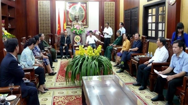 Rencontre entre le Comité de Pilotage du Tây Nguyên et la délégation du PPC. Photo: NDEL.
