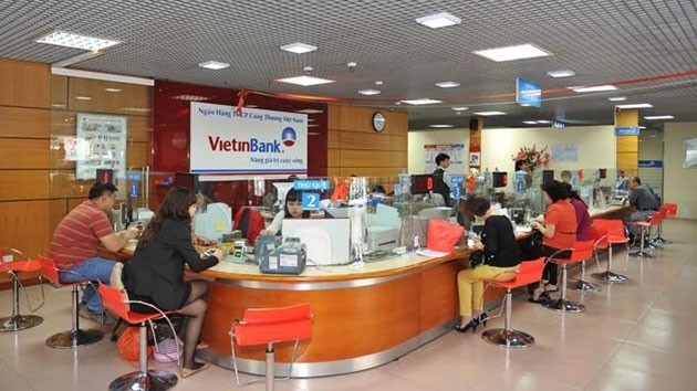 Un point de transaction de Vietinbank. Photo: NDEL.