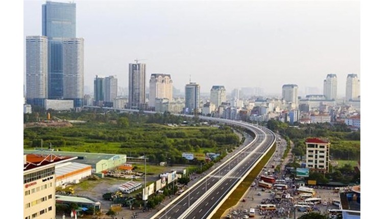 Vue générale d'une nouvelle zone urbaine de Hanoi. Photo: VNA.