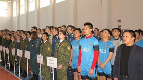 Cérémonie d'ouverture de ce tournoi d’amitié du football. Photo: VOV.