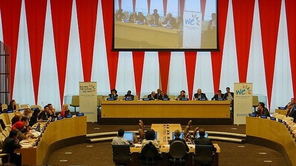 Une séance plénière à l'ECOSOC. Photo: iisd.ca.