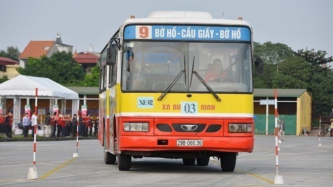Un bus de Hanoi. Photo: VNA.