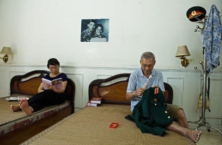 Le cliché "La chambre du général Huy" pris par le photojournaliste Trân Viêt Van. Photo: laodong.